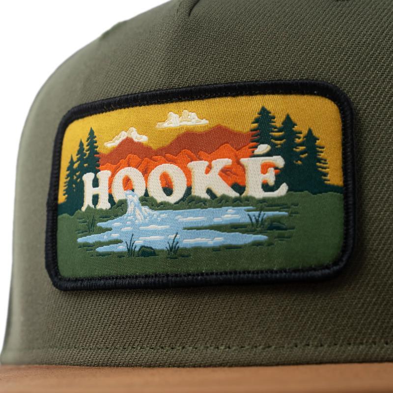 Landscape Patch Cap - burnt olive / tobacco 1