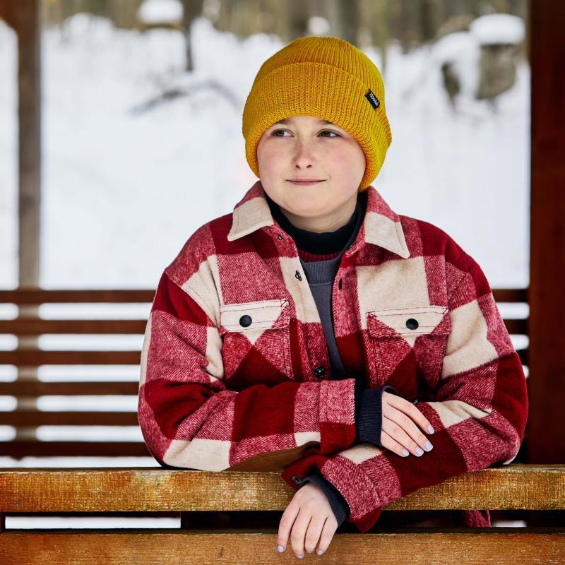 Leucan Canadian Insulated Shirt - Kids - red / cream 1