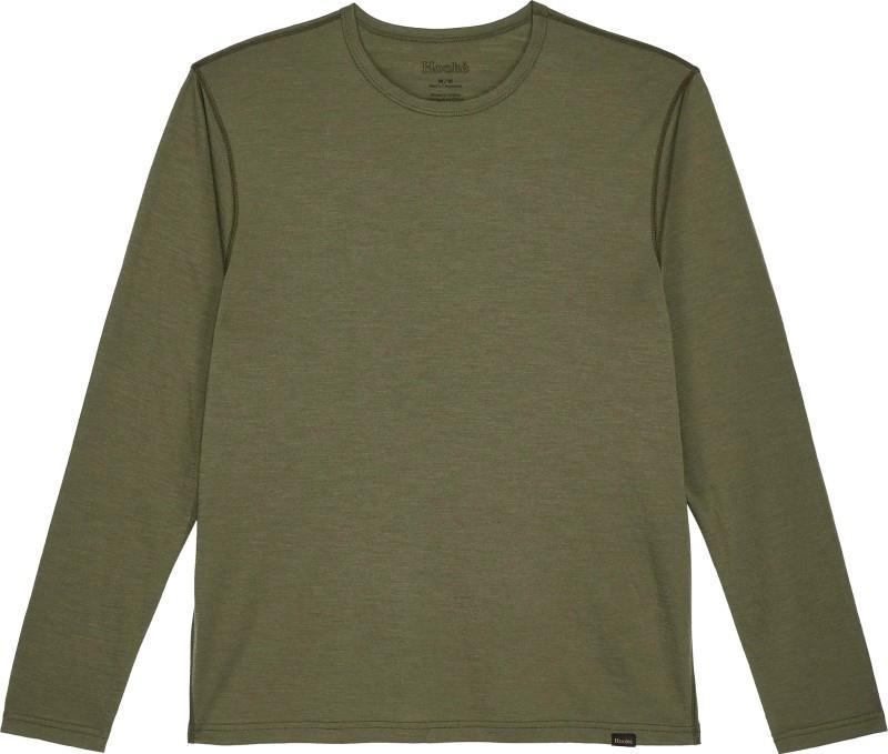 Merino LS Tee - Mens - dark olive 1