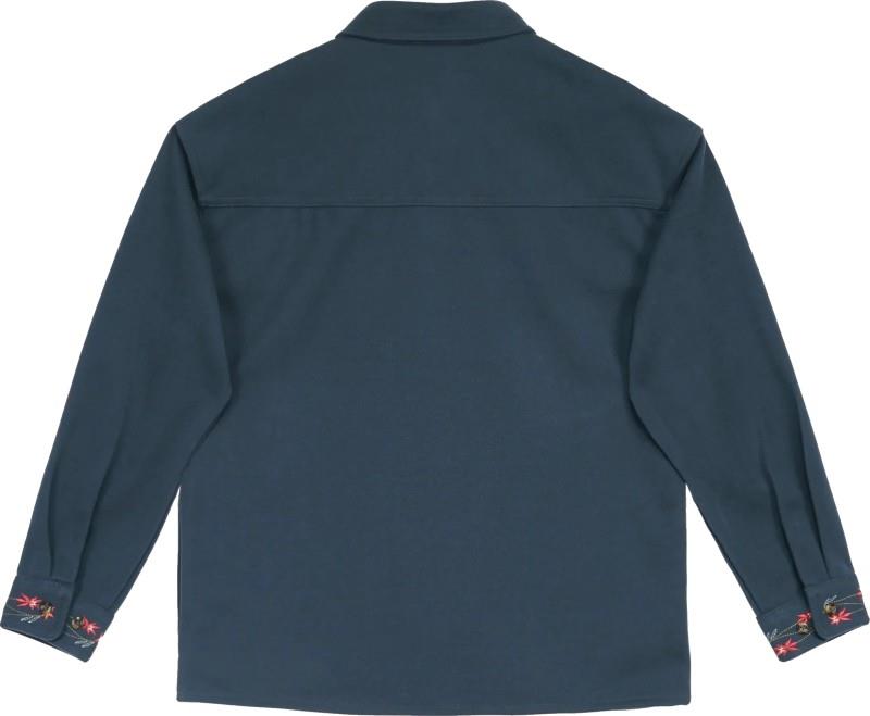 Milkweed Oversized Flannel Shirt - Womens - navy 1