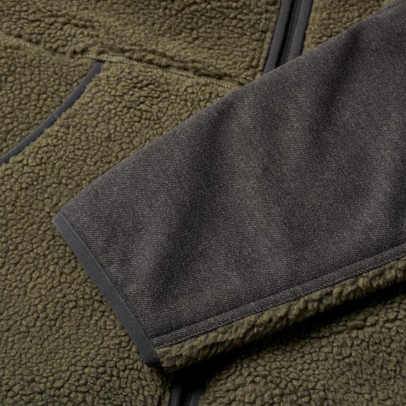 Mossy Pile Fleece - Mens - Dark Olive / Vintage Black 5