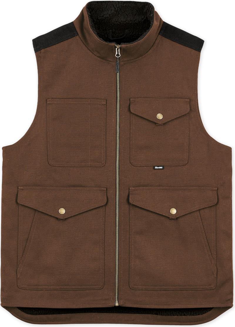 Mustang Pile Work Vest - Mens - Dark Brown / Black 1