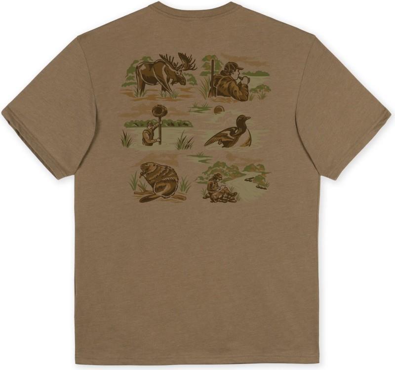 Natureprint T-Shirt - Mens - heather tan 1