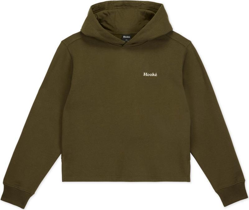 Outside by the River Crop Hoodie - Womens - Dark Olive 1