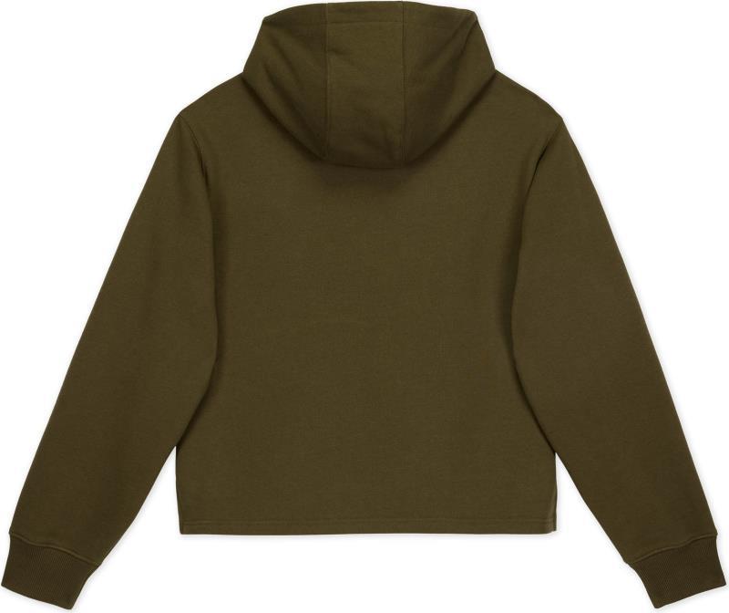 Outside by the River Crop Hoodie - Womens - Dark Olive 2