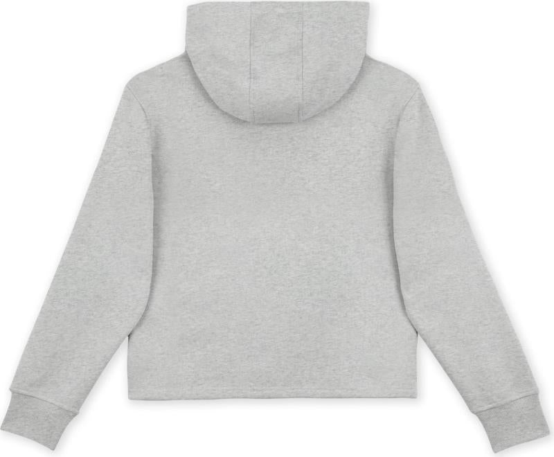 Outside by the River Crop Hoodie - Womens - Heather Grey 2