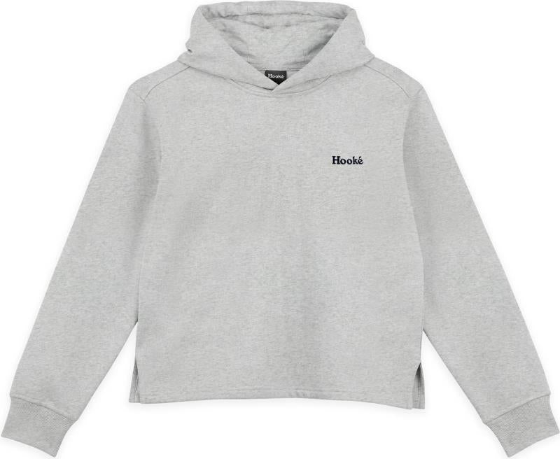 Outside by the River Crop Hoodie - Womens - Heather Grey 1