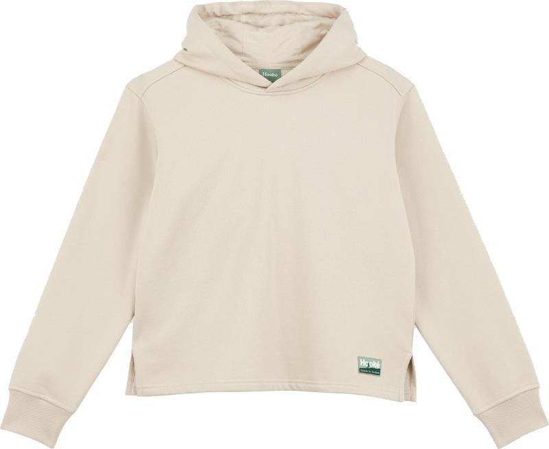 Outside by the River Crop Hoodie - Womens - Oatmeal 1