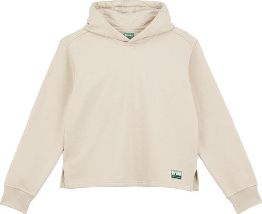 Outside by the River Crop Hoodie - Womens - Oatmeal 1
