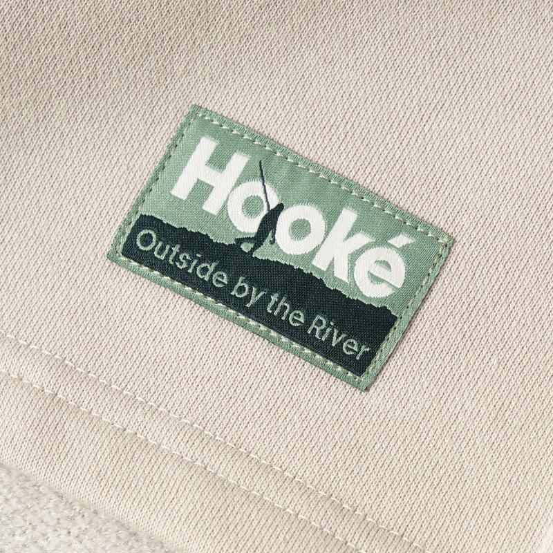 Outside by the River Crop Hoodie - Womens - Oatmeal 3