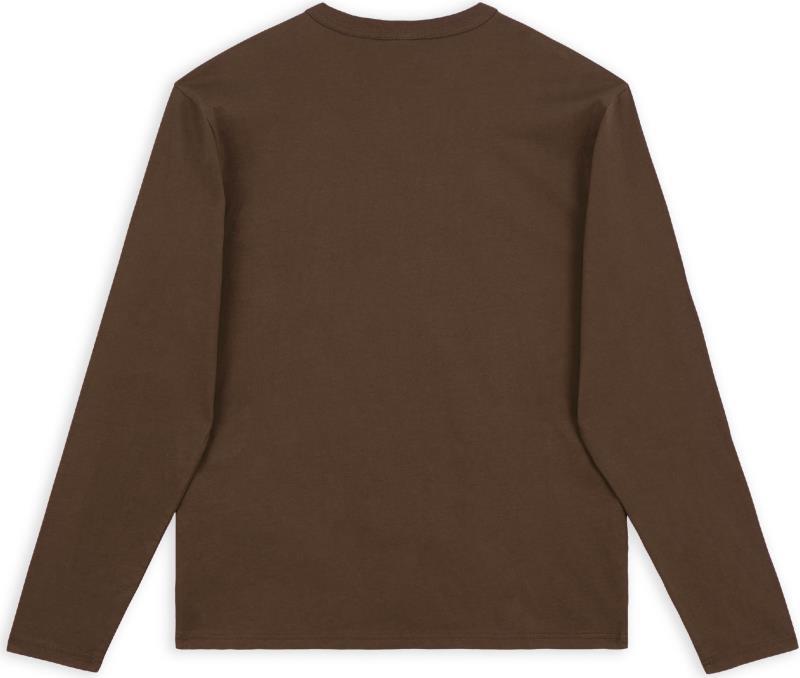 Outside by the River LS Pocket Tee - Mens - Dark Brown 2