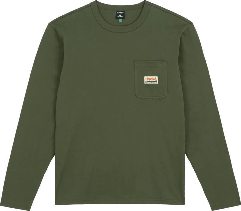 Outside by the River LS Pocket Tee - Mens - Mountain Green 1