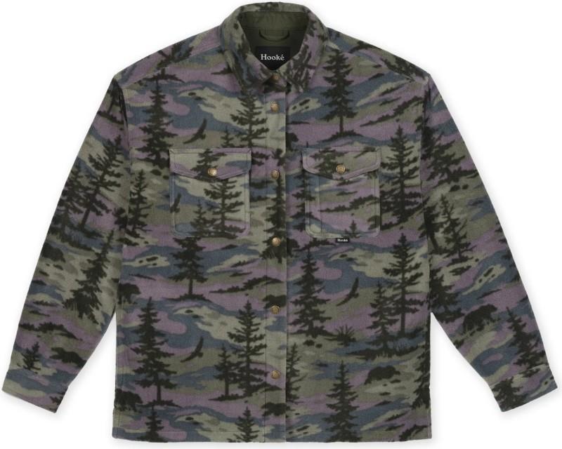 Oversized Polar Fleece Shirt - Womens - borealis 1