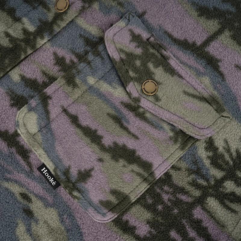 Oversized Polar Fleece Shirt - Womens - borealis 1