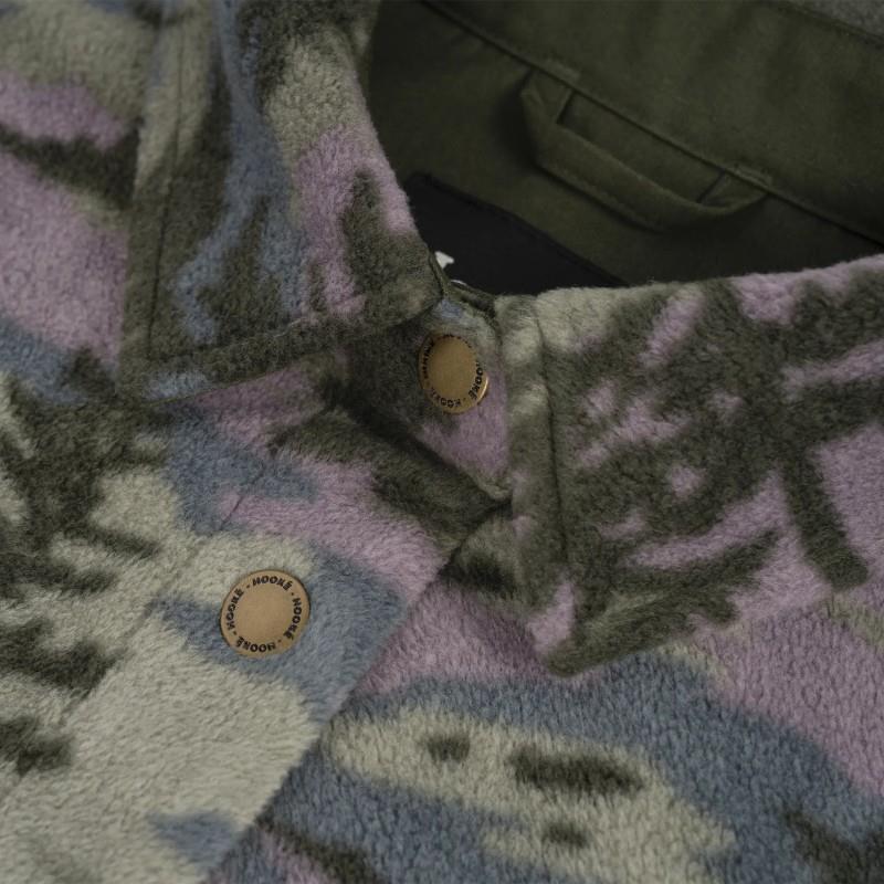 Oversized Polar Fleece Shirt - Womens - borealis 1