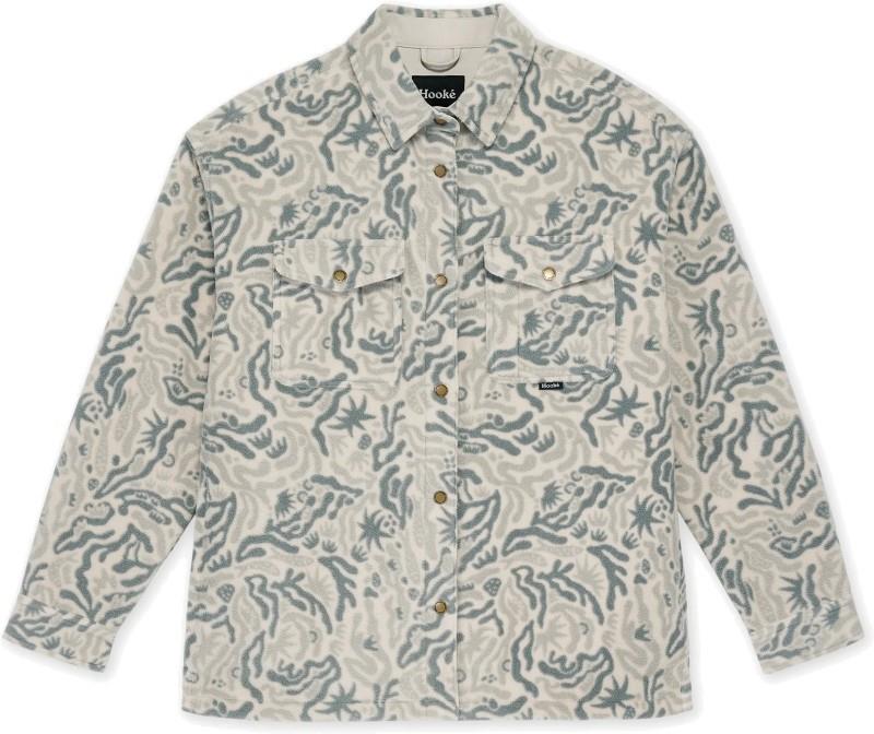 Oversized Polar Fleece Shirt - Womens - seabed 1