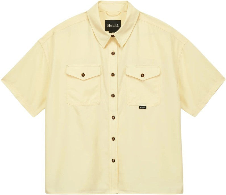 Oversized SS Shirt - Womens - pale yellow 1