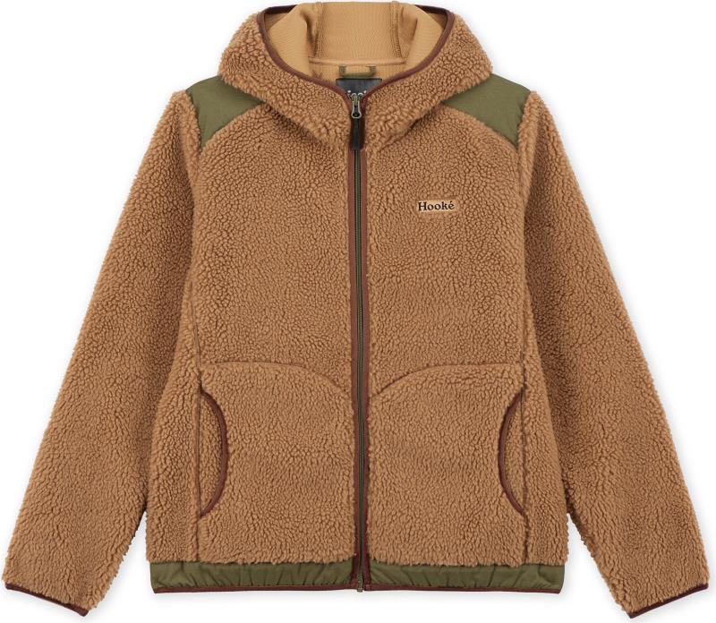 Pile Fleece Hoodie - Womens - Maple Brown / Burnt Olive 1