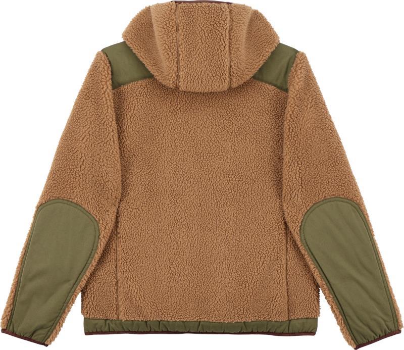 Pile Fleece Hoodie - Womens - Maple Brown / Burnt Olive 2