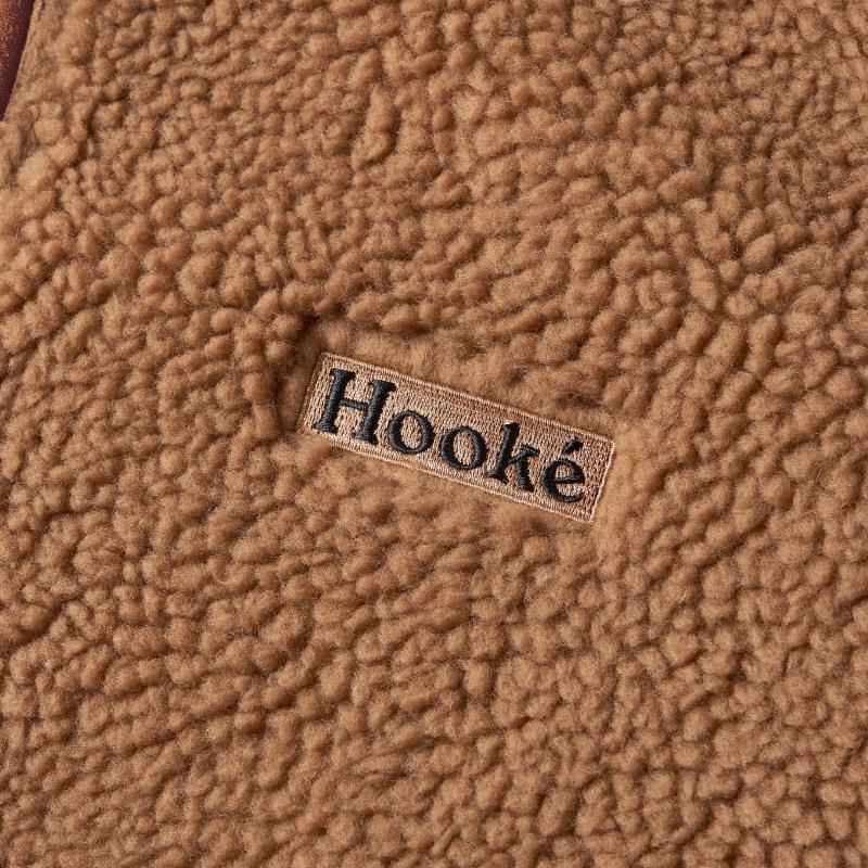 Pile Fleece Hoodie - Womens - Maple Brown / Burnt Olive 3