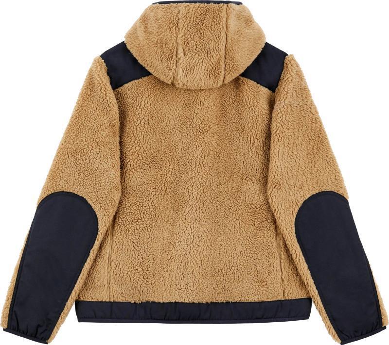 Pile Fleece Hoodie - Womens - Sand / Navy 2