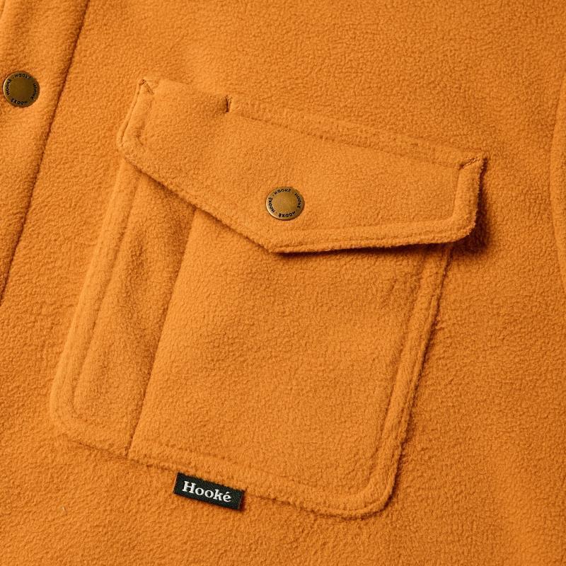 Polar Fleece Overshirt - Mens - Ochre 4