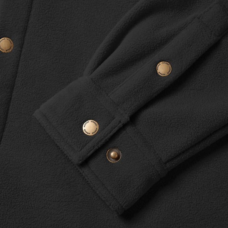 Polar Fleece Overshirt - Mens - black 1