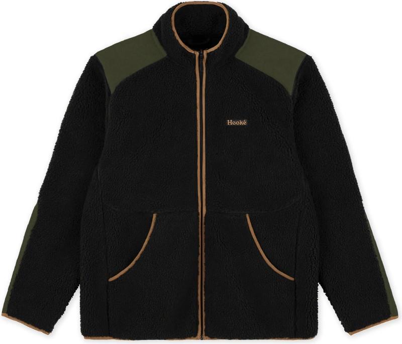 Prairies Pile Fleece Jacket - Mens - black / dark olive 1