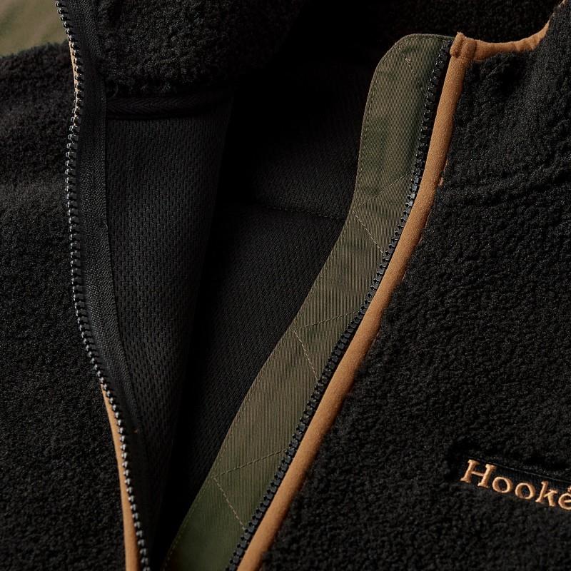 Prairies Pile Fleece Jacket - Mens - black / dark olive 1