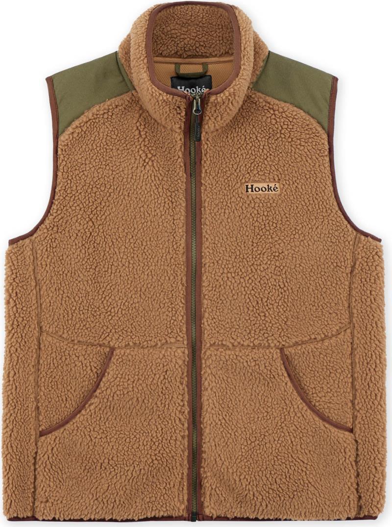 Prairies Pile Fleece Vest - Womens - Maple Brown / Burnt Olive 1