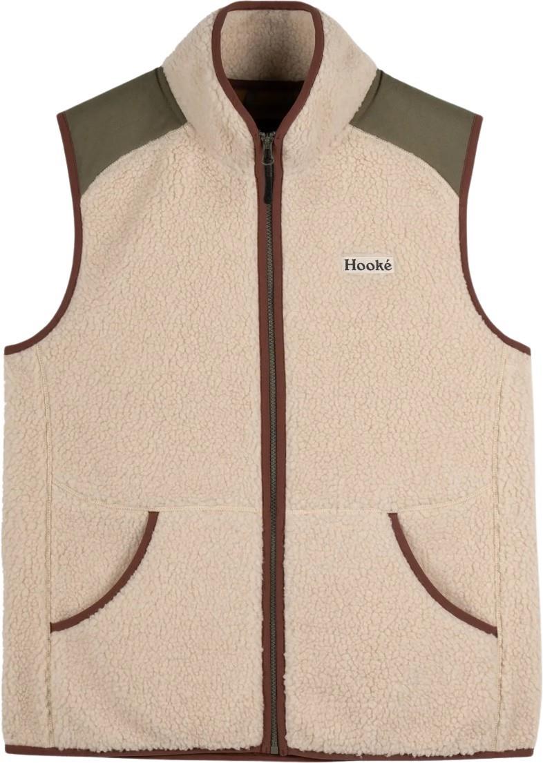 Prairies Pile Fleece Vest - Womens - oatmeal / burnt olive 1
