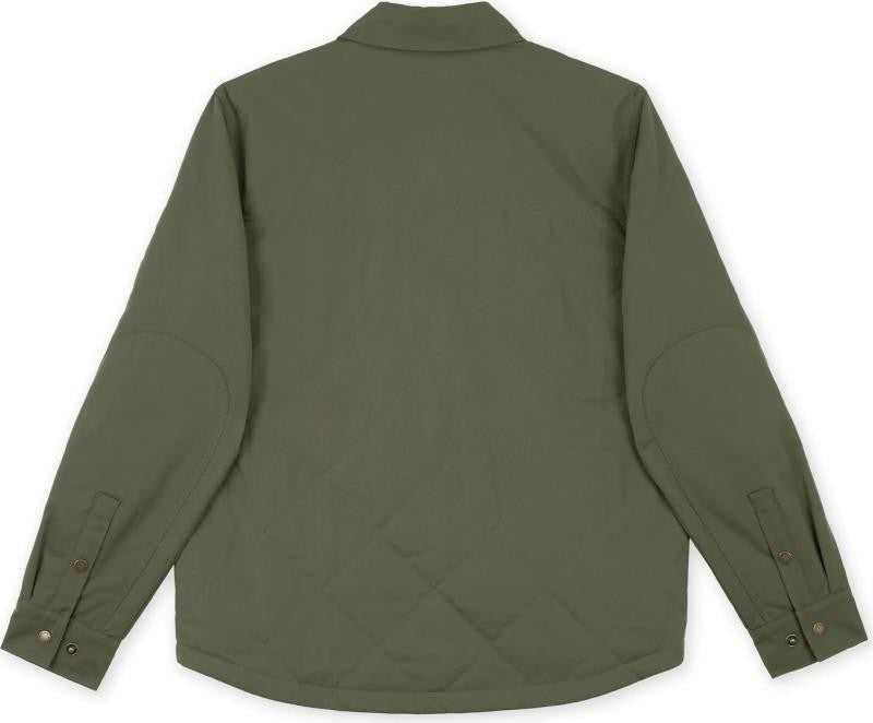 Quilted Jack Shirt - Mens - dark olive 1
