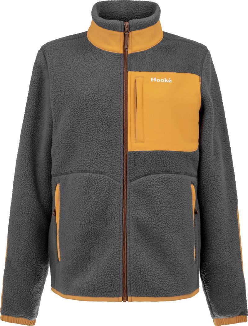 Rabaska Pile Fleece Jacket - Womens - Charcoal / Yellow 1