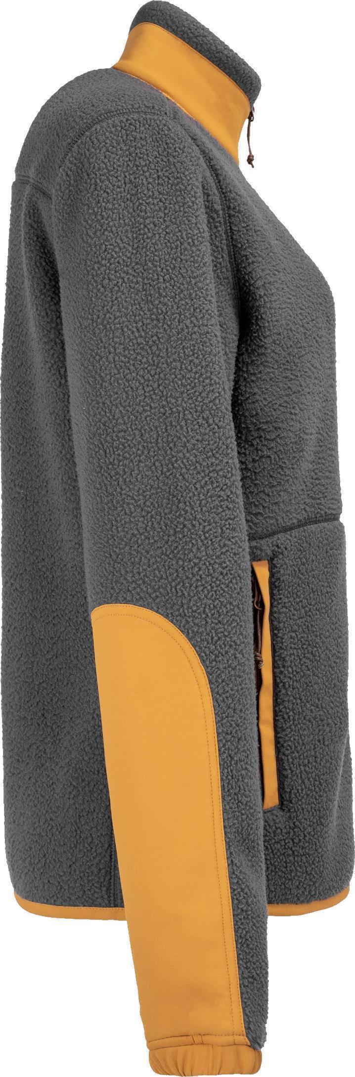 Rabaska Pile Fleece Jacket - Womens - Charcoal / Yellow 3