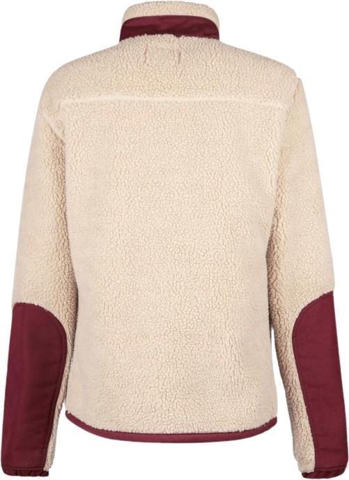 Rabaska Pile Fleece Jacket - Womens - Sand / Burgundy 2