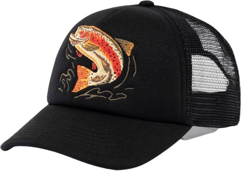 Rainbow Trout Soft Trucker Hat - Black 1