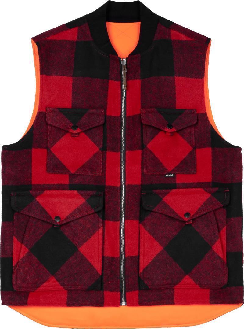 Reversible Hunting Vest - Mens - Red / Black 1