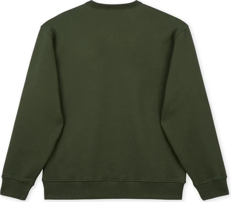 Salmon Fly Crewneck - Mens - dark green 1