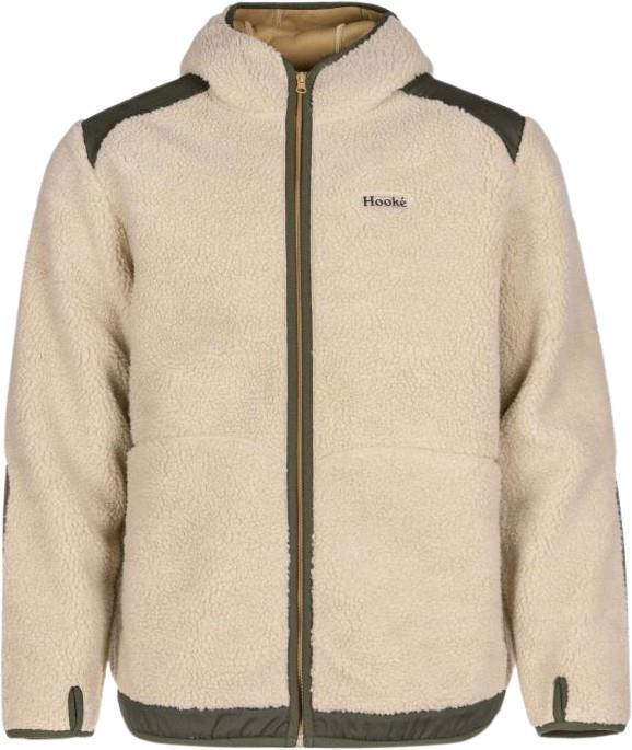 Sherpa Fleece Hoodie - Mens - Sand / Dark Olive 1