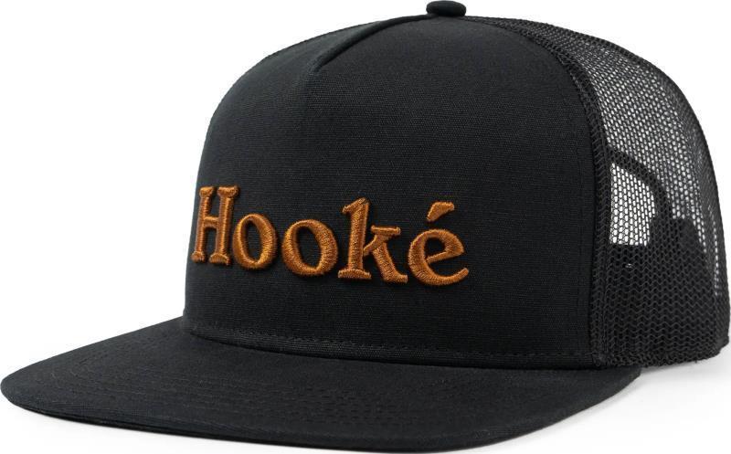 Signature Trucker Hat - Black / Leather Brown 1