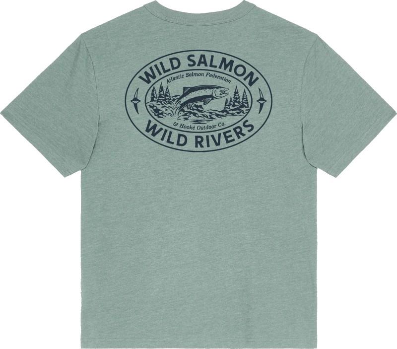 Striped T-Shirt - Womens - heather slate 1