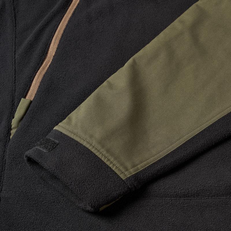 Tech Fleece Hoodie - Mens - Black / Dark Olive 4