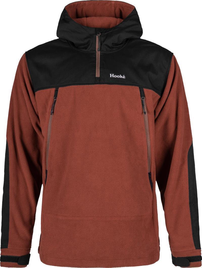 Tech Fleece Hoodie - Mens - Dark Rust / Black 1