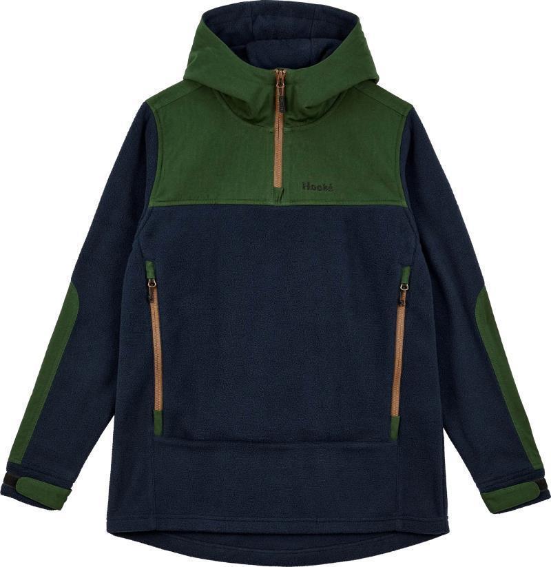 Tech Fleece Hoodie - Womens - Navy / Forest Green 1