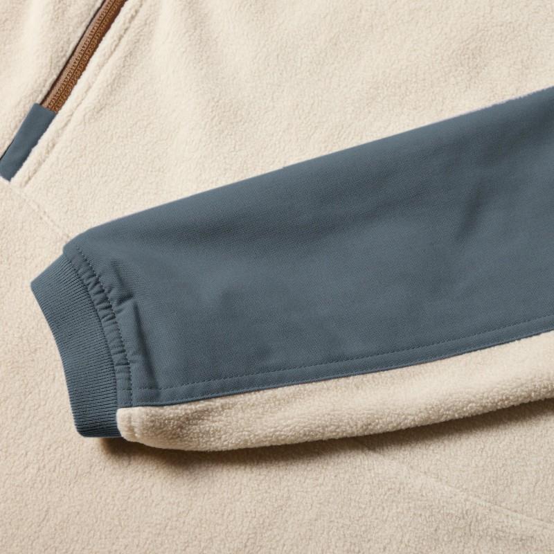 Tech Fleece - Womens - oatmeal / steel blue 1