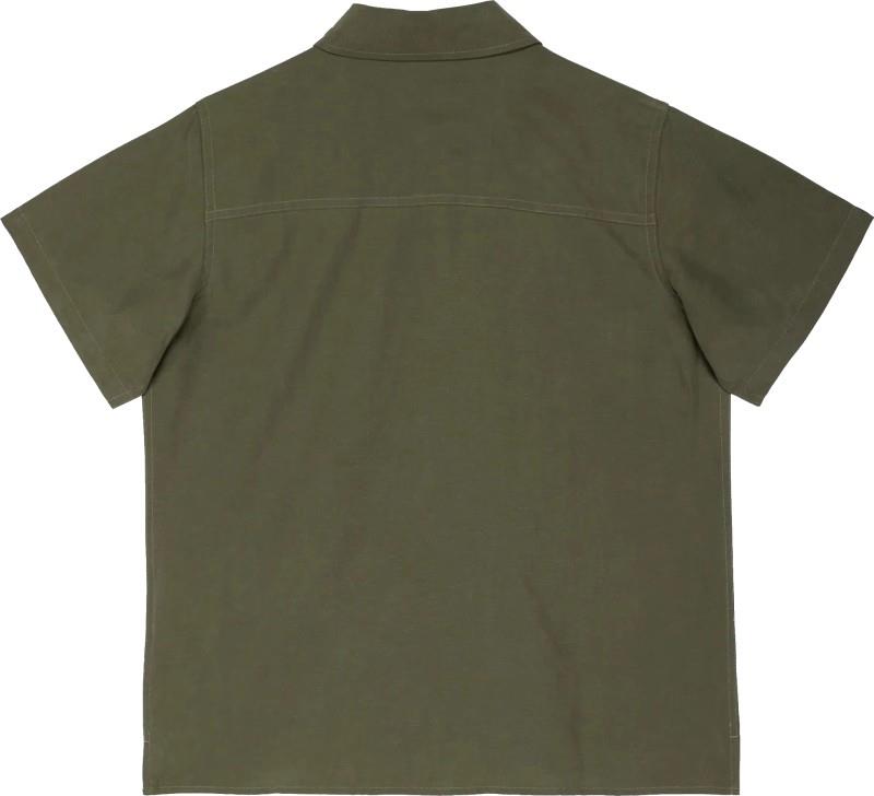 Tencel Linen SS Shirt - Womens - dark olive 1