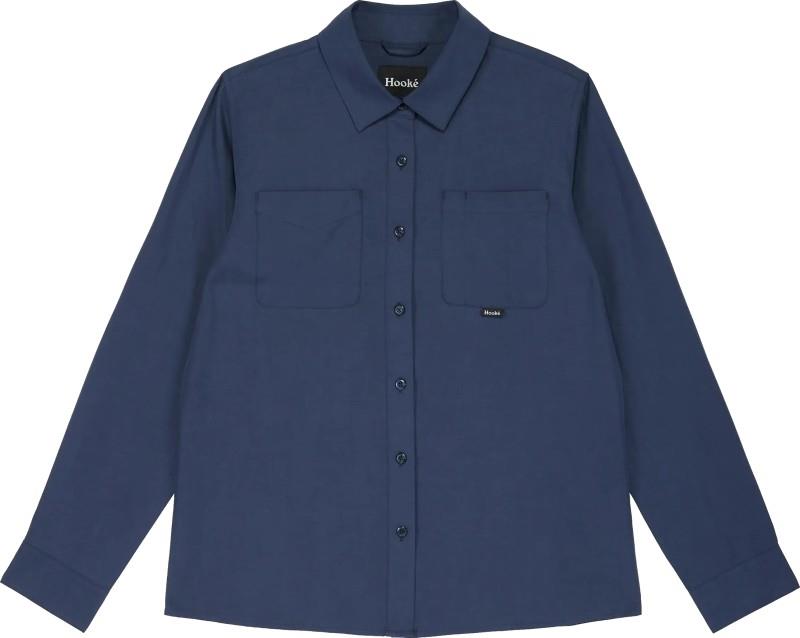 Tencel Linen Shirt - Womens - navy 1