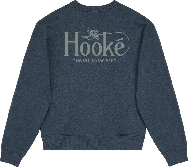 Trust Your Fly  Crewneck - Womens - heather navy 1