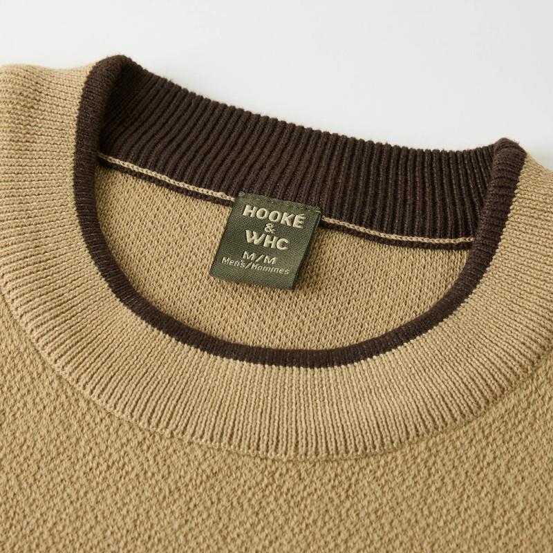 WHC Moose Knit Sweater - Mens - tan 1