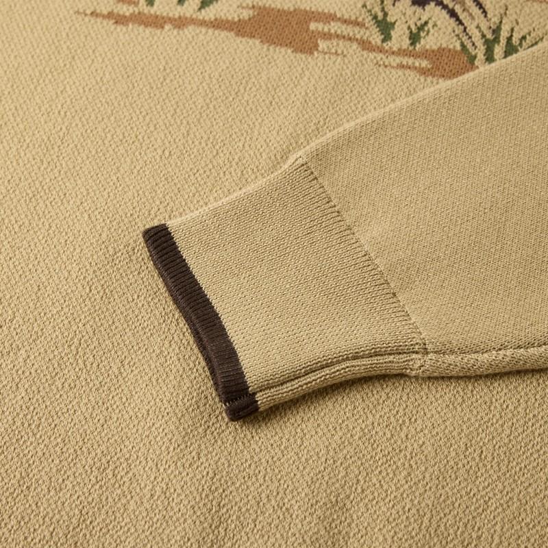 WHC Moose Knit Sweater - Mens - tan 1